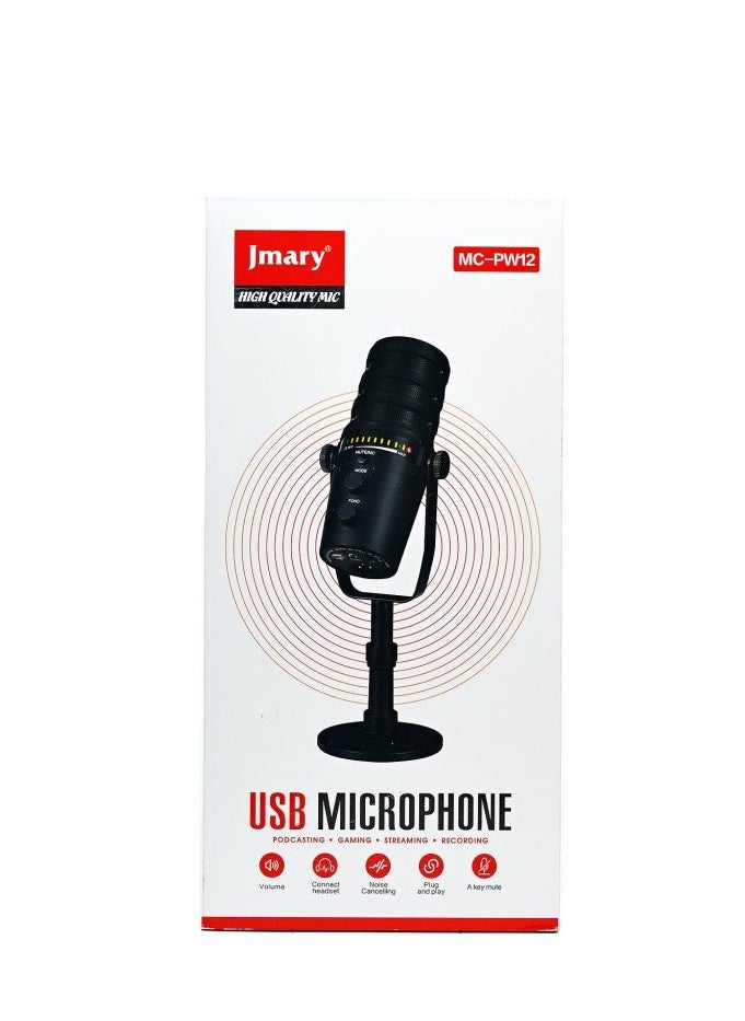 JMARY MC-PW12 USB Desktop Condenser Microphone