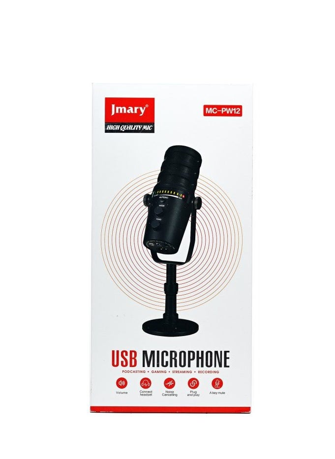 JMARY MC-PW12 USB Desktop Condenser Microphone