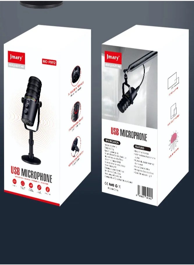 JMARY MC-PW12 USB Desktop Condenser Microphone