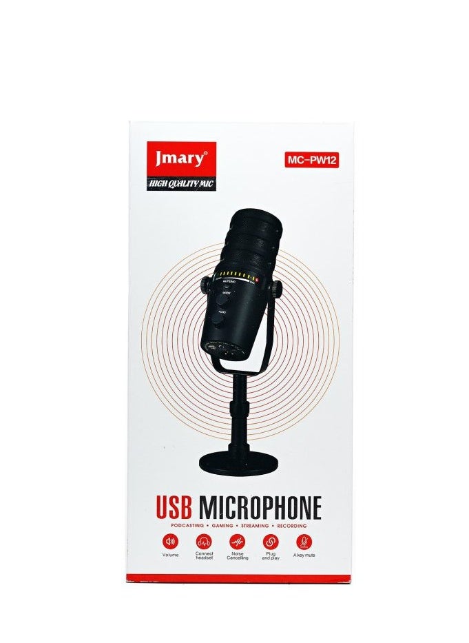 JMARY MC-PW12 USB Desktop Condenser Microphone