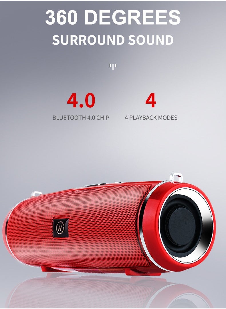 2024 trendy high-end outdoor speakers Bluetooth speakers with card slots Mini subwoofer Outdoor strap portable speakers Gift Bluetooth speakers subwoofer Wireless outdoor loud volume High-end brand sound quality Small portable car speakers Stylish appearance Three fashionable colors A must-have for home travel and outdoor activities