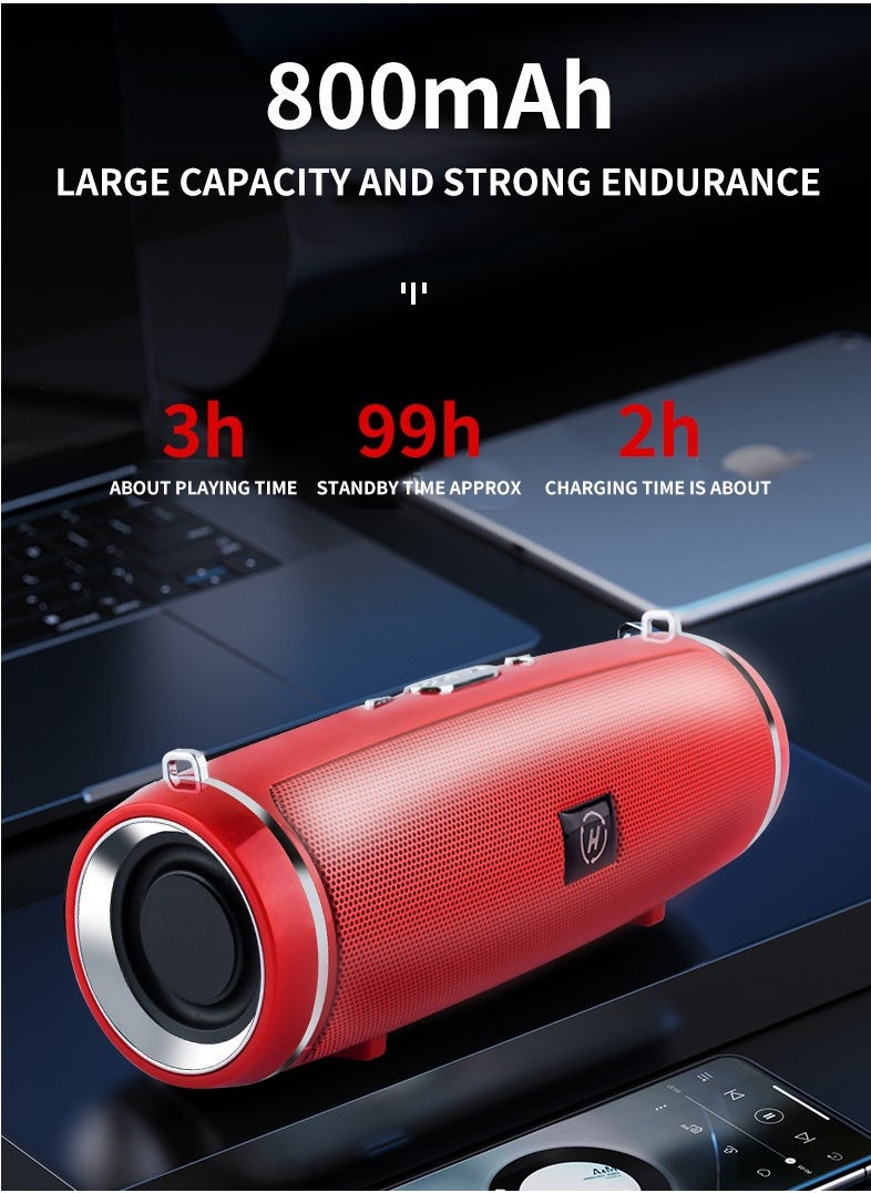 2024 trendy high-end outdoor speakers Bluetooth speakers with card slots Mini subwoofer Outdoor strap portable speakers Gift Bluetooth speakers subwoofer Wireless outdoor loud volume High-end brand sound quality Small portable car speakers Stylish appearance Three fashionable colors A must-have for home travel and outdoor activities