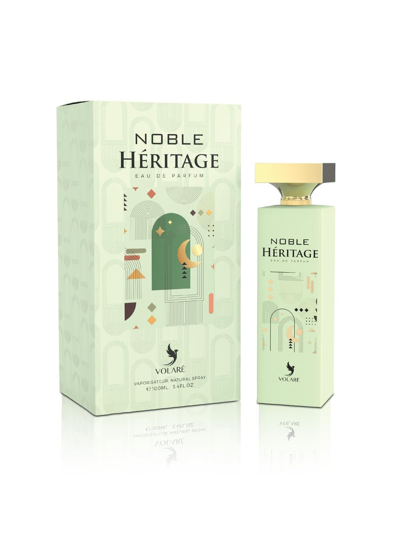 Noble Heritage Eau De Parfum for Women - 100ml | Elegant, Floral, and Earthy Long-Lasting Fragrance