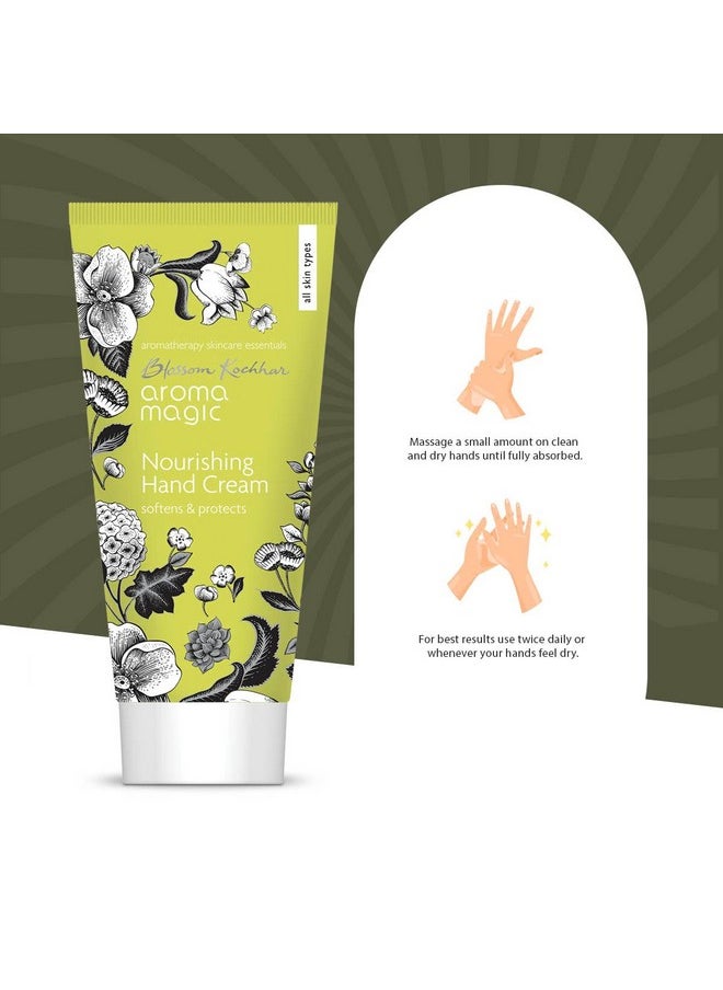 Aroma Magic Nourishing Hand Cream with Shea Butter | 1.76 Oz (50g) | Softens Dry & Aging Hands | Hydrating Moisturizer for Nails & Cuticles | Non Greasy Lotion