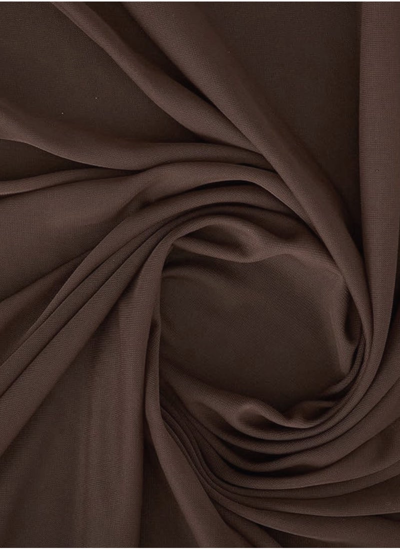 Chiffon Hijab in Walnut Brown