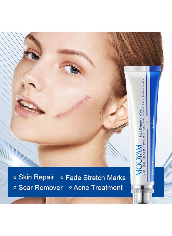 Scar Removal Cream-Skin Repairing Cream Fade Scars/Stretch Marks/Acne Treatment, Improve Scar Skin, Deeply Moisturizes Skin-30ml