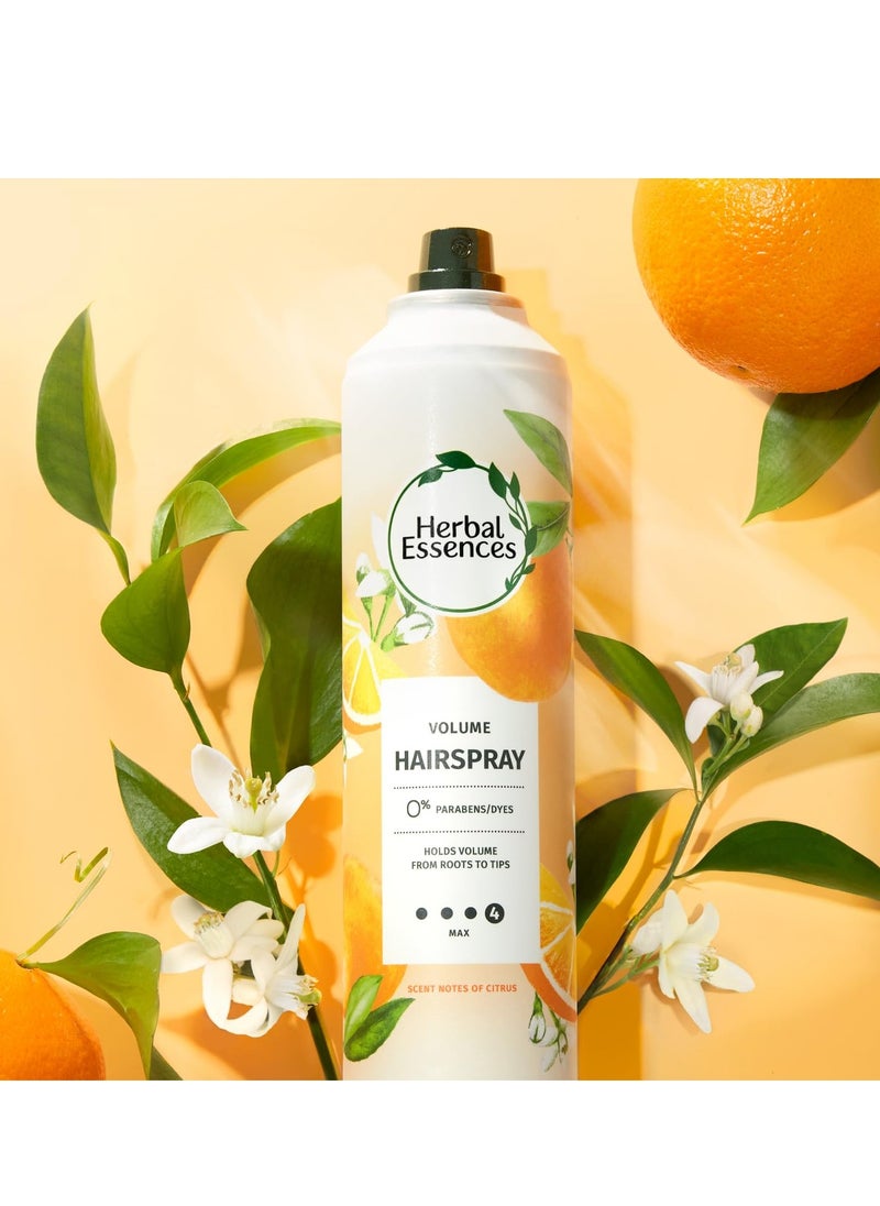 Herbal Essences Volumizing Hairspray, Strong Hold, Fresh Citrus Scent, Pack of 3, 24 oz Total