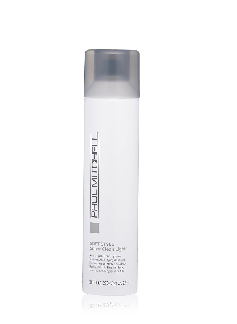 Paul Mitchell Super Clean Light Finishing Hairspray, Natural Hold, Touchable Finish, For Fine Hair, 9.5 oz.