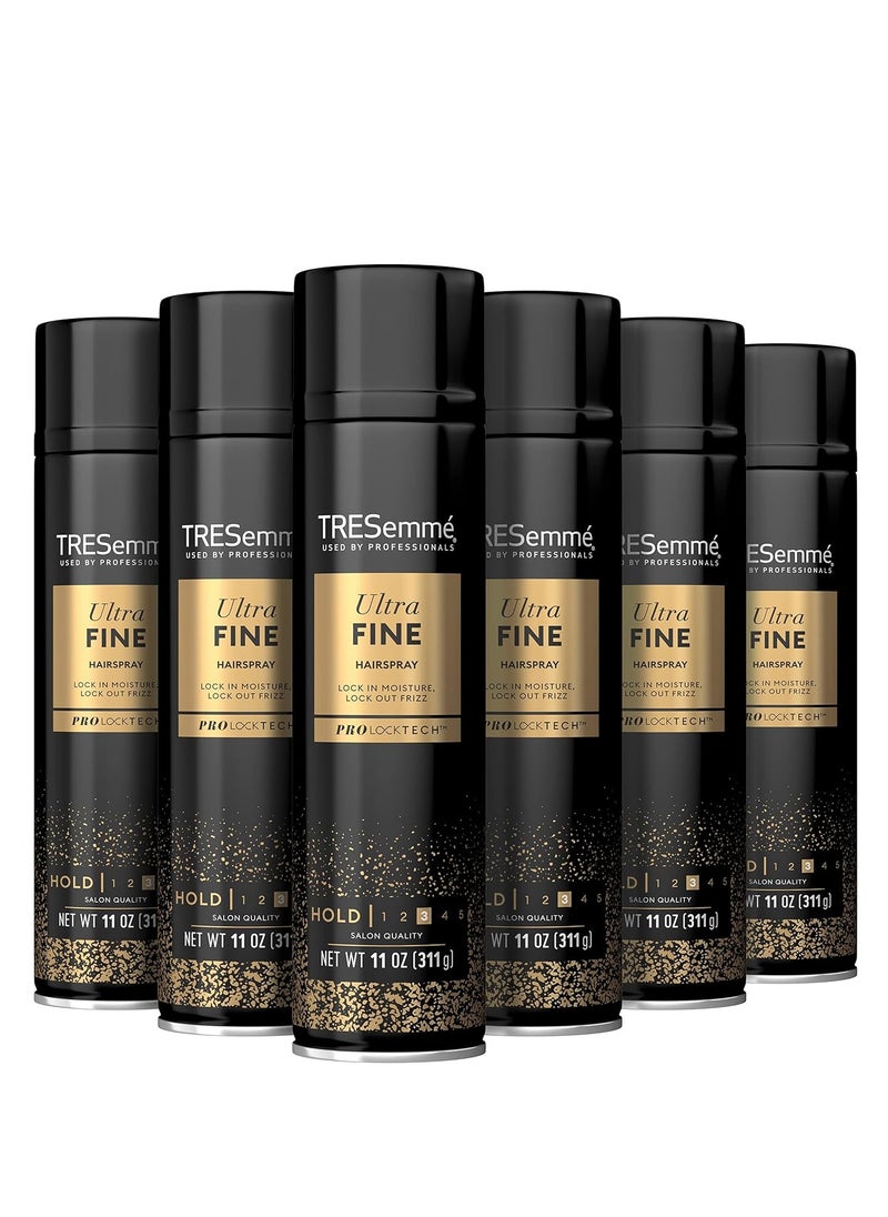 TRESemmé Ultra Fine Mist Hairspray For Flexible Hold Pack of 6 with Pro Lock Tech 11 oz