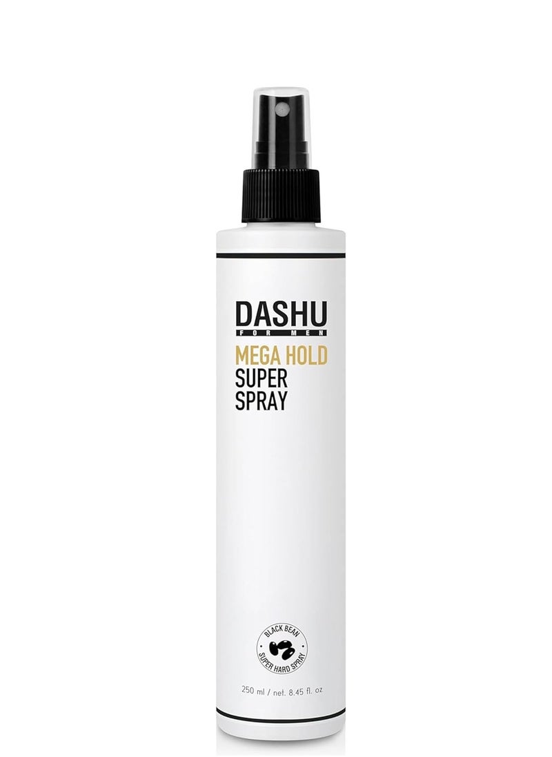 DASHU Premium Mega Hold Super Spray 8.45fl oz – Extra Strong Hold, Dryness Prevention, All-Natural Ingredients