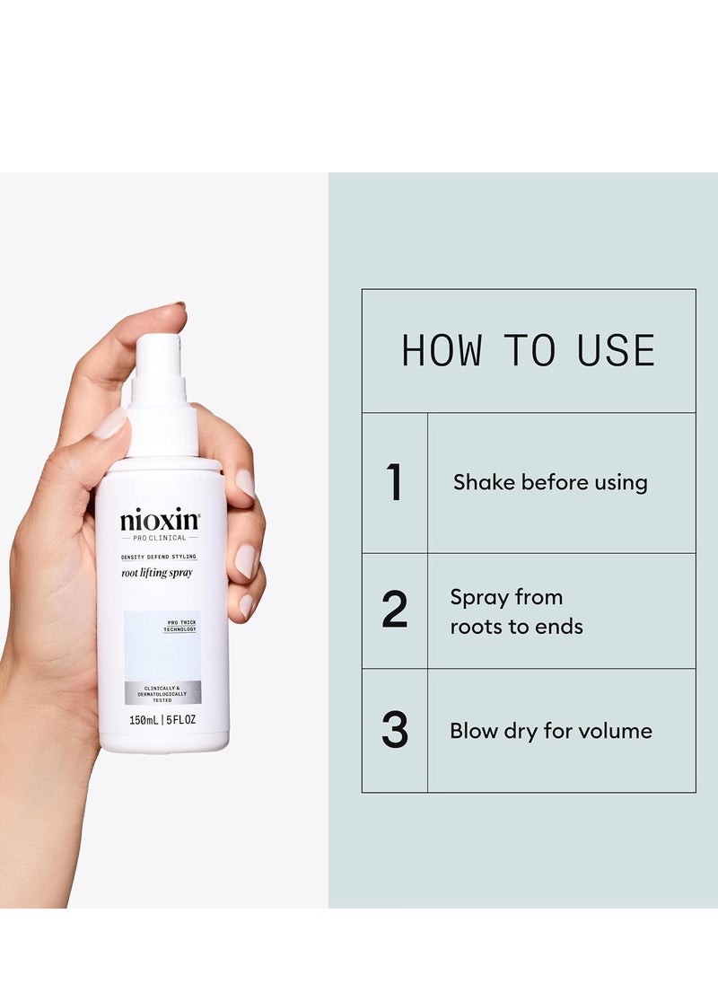 Nioxin Density Defend Styling Root Lifting Spray - Hair Thickening Spray, 5.1 oz (Packaging May Vary)
