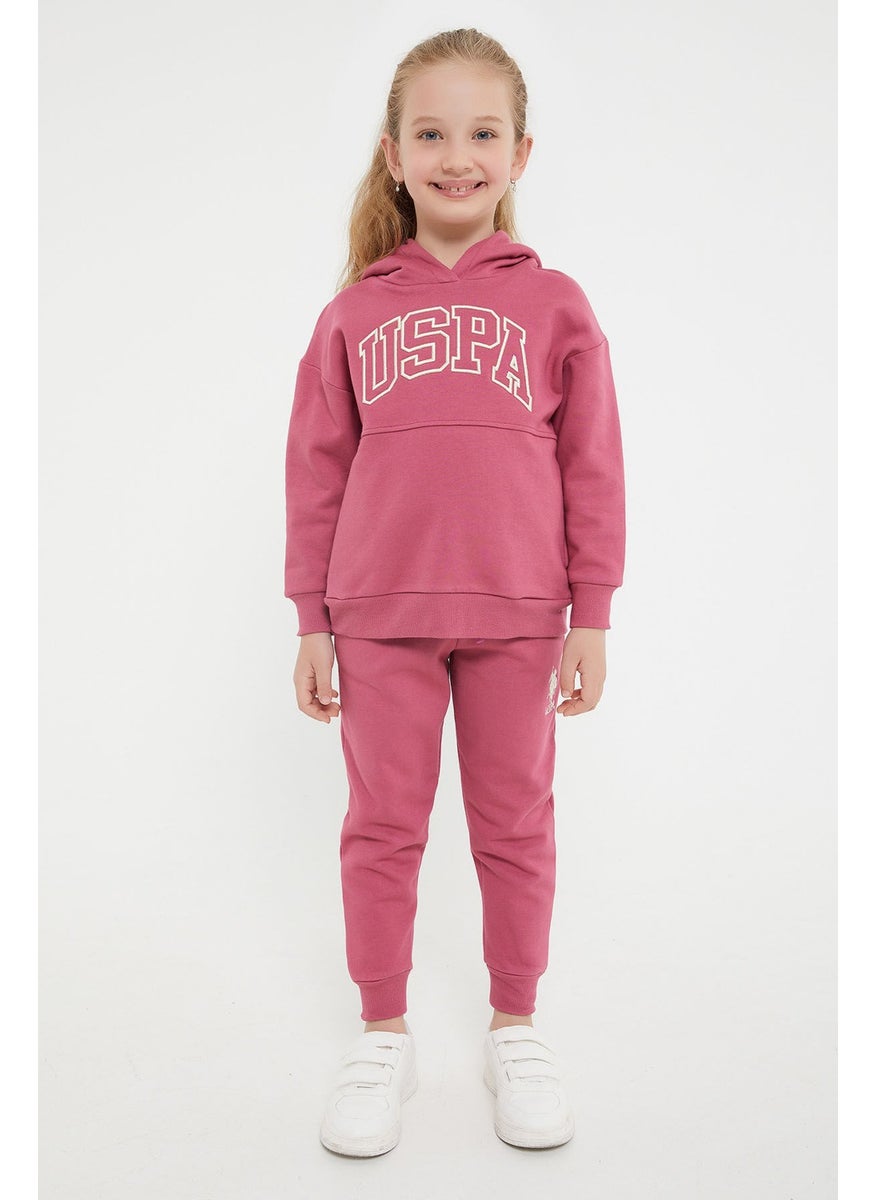 BASE. Polo Assn. Base. Polo Assn Licensed Classic Dried Rose Girl Tracksuit Set