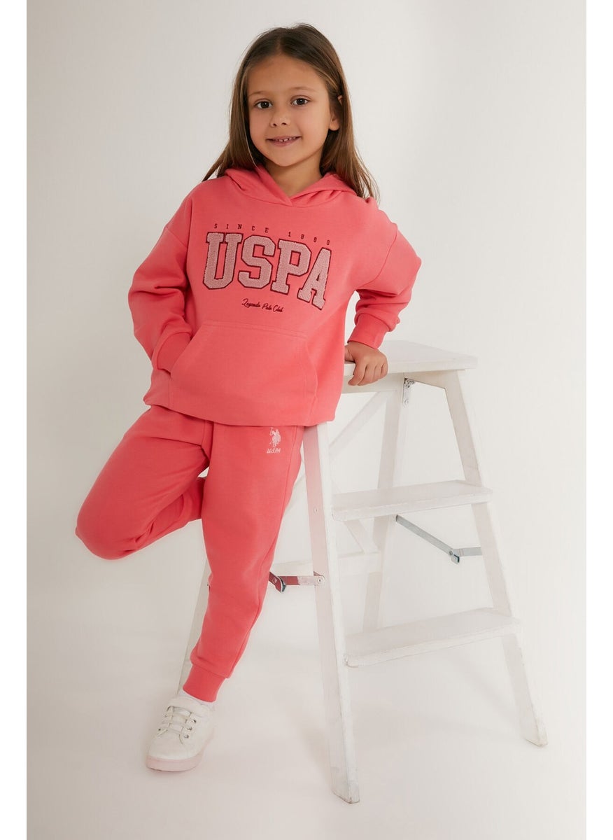 BASE. Polo Assn. Legends Pink Girls' Tracksuit Set