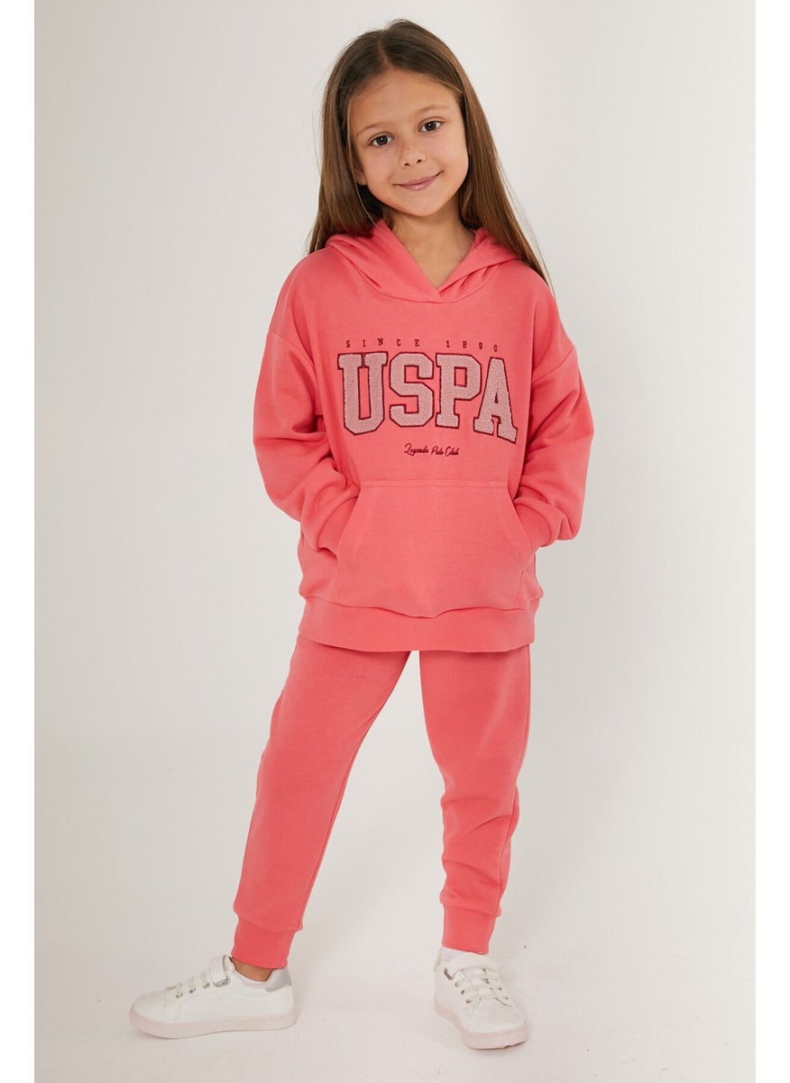 BASE. Polo Assn. Legends Pink Girls' Tracksuit Set