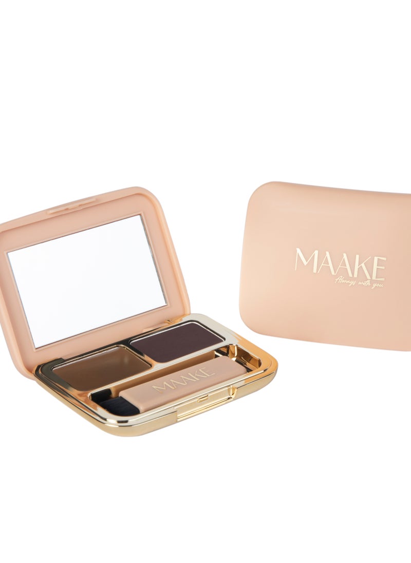 MAAKE Choco Coco Brow And Eye Perfect Finishing Compact - 3.2g