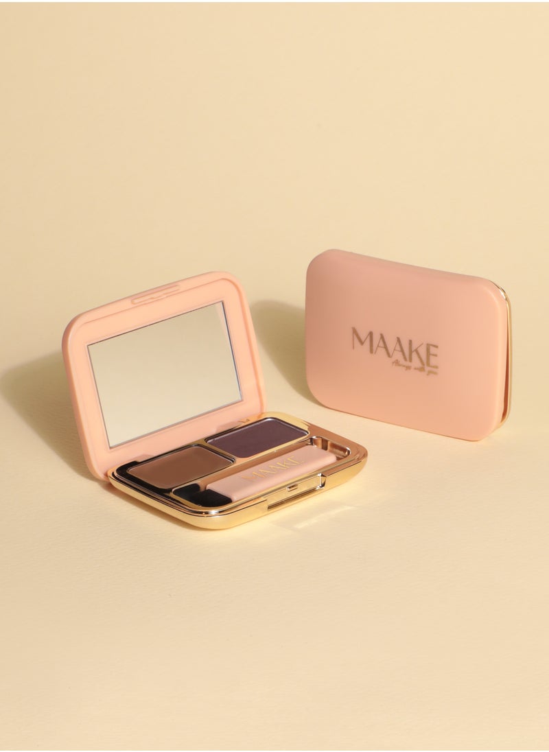 MAAKE Choco Coco Brow And Eye Perfect Finishing Compact - 3.2g