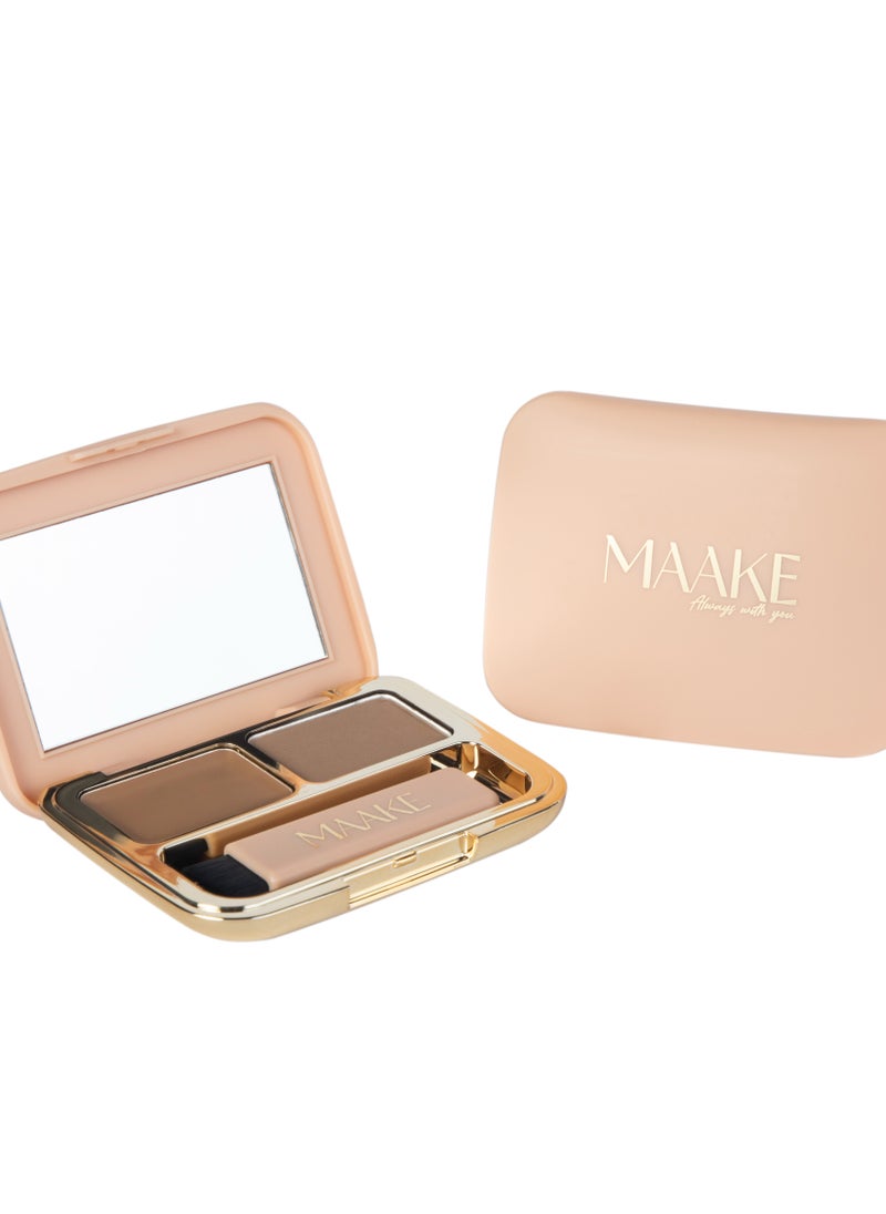 MAAKE Ash Blonde Brow And Eye Perfect Finishing Compact - 3.2g