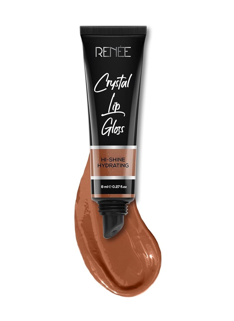 RENEE Crystal Lip Gloss Sunstone 8ml Plumper Look