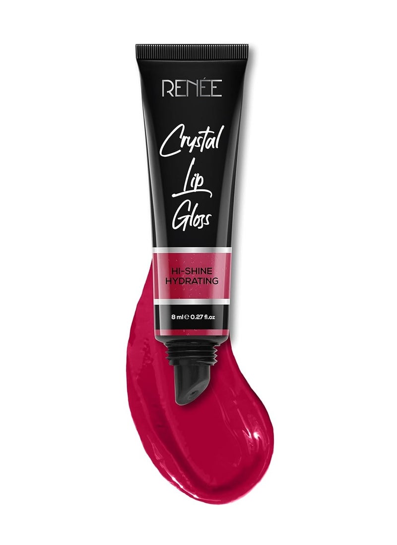 RENEE Crystal Lip Gloss Garnet 8ml Plumper Look