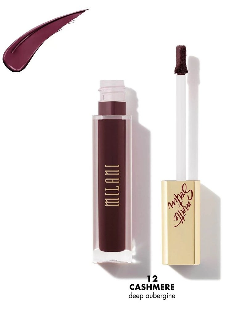 Milani Amore Satin Matte Lip Crème - Cashmere (0.22 Fl. Oz.) – Cruelty-Free Nourishing Lip Gloss with Soft Full Matte Finish