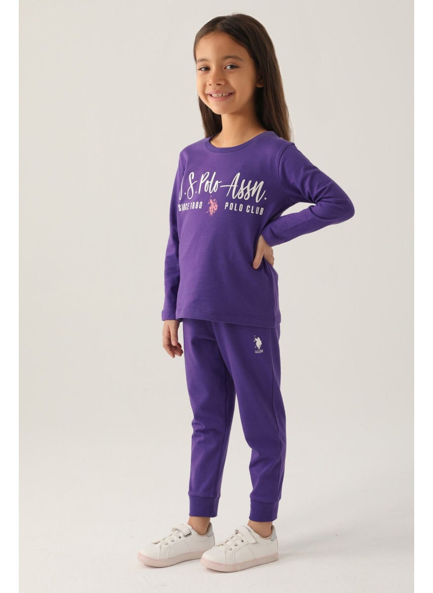 Girls' Two-Piece Set Purple