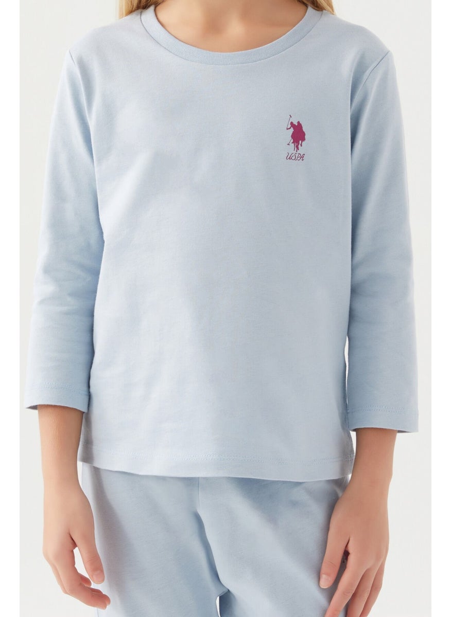 Girls Blue Pajama Set