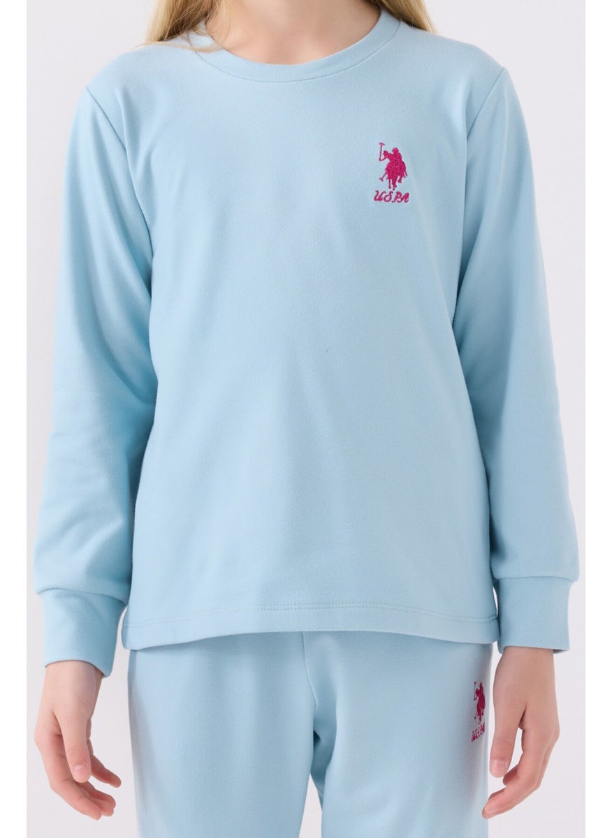 Girls Blue Pajama Set