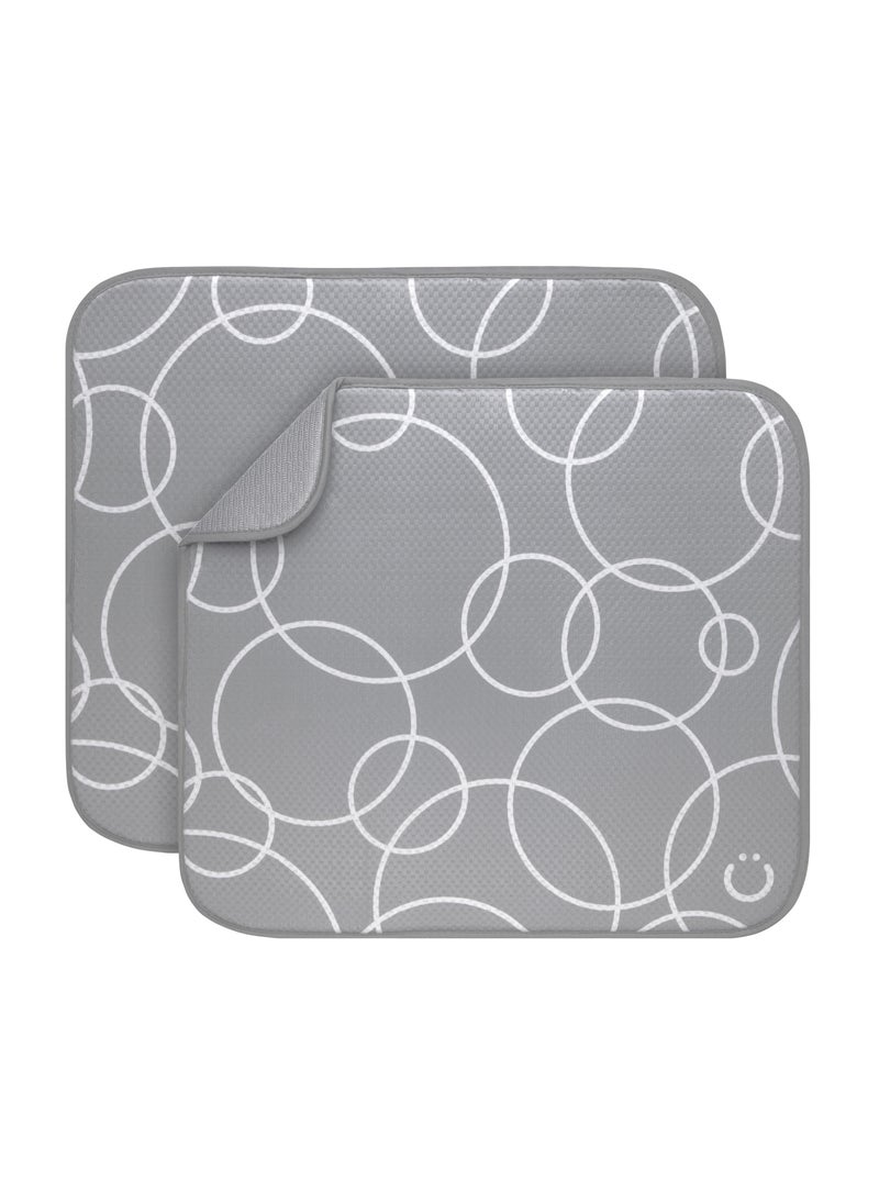 Ubbi - Microfiber Drying Mat - Gray 2-pack