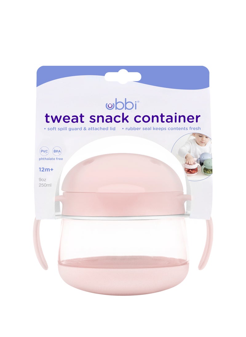 Ubbi - Tweat Snack Container  Blush Pink