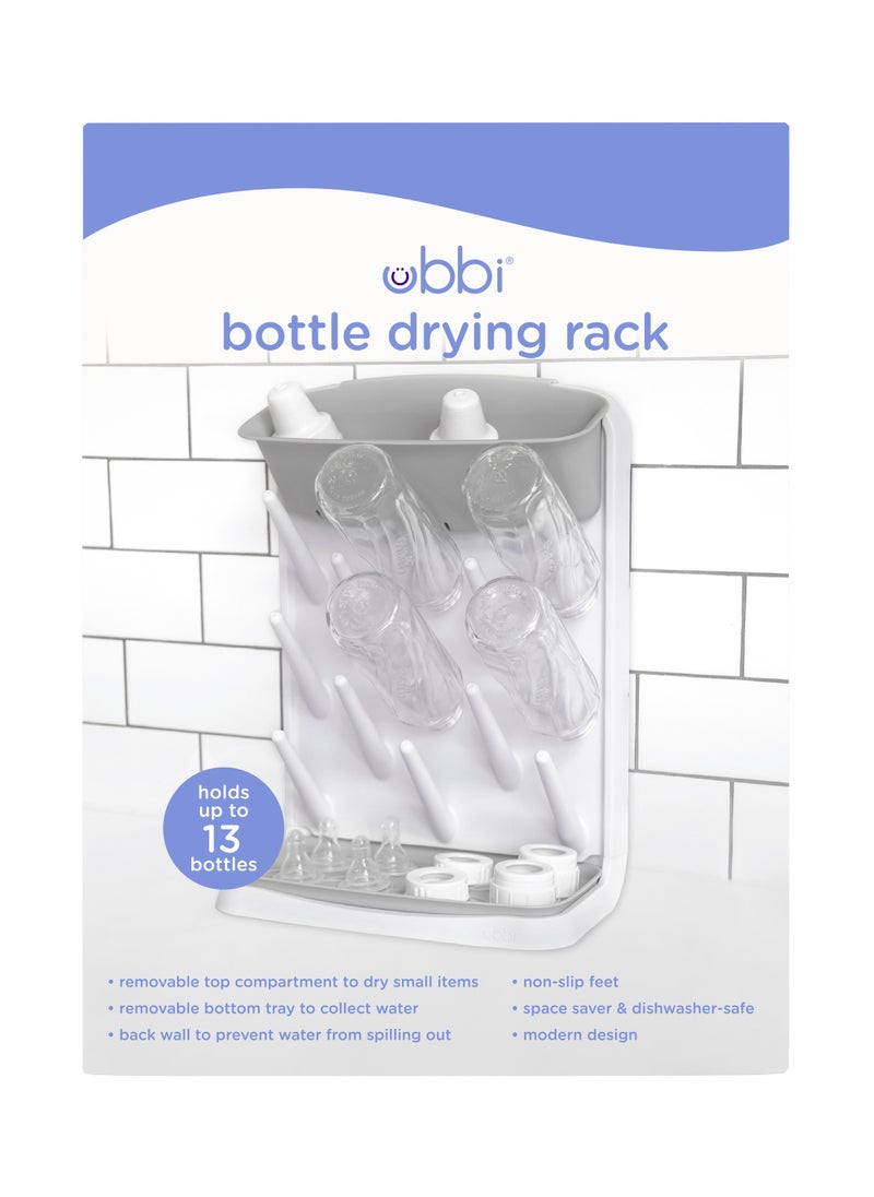 Ubbi - Vertical Bottle Drying Rack Gray