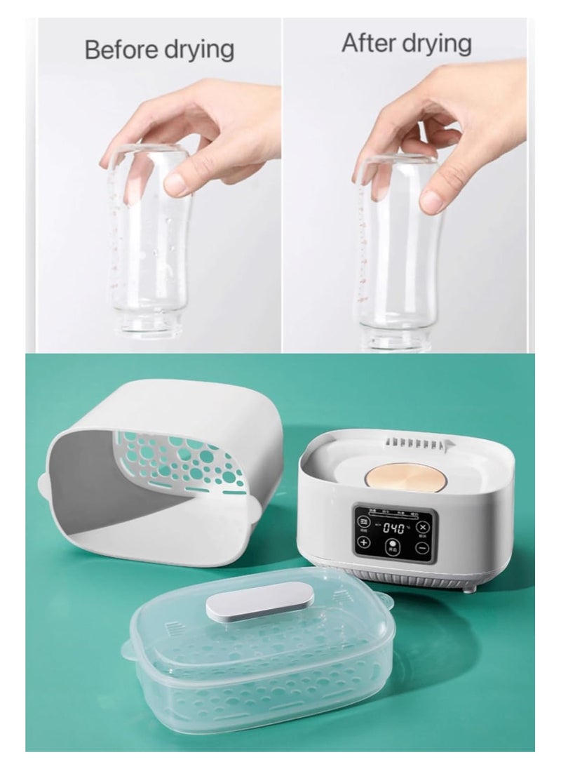 Wtrtr Baby Bottle Sterilizer, Electric Steam Bottle Sterilizer and Dryer, 4-in-1 Baby Bottle Sanitizer Universal Fit for All Baby Items Accessories, white