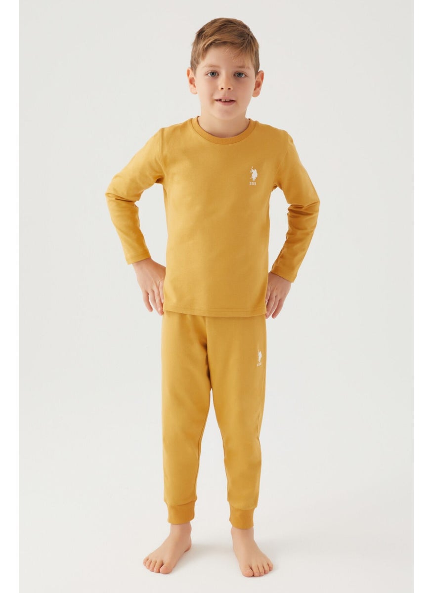 Boys' Two-Piece Set Dark Mustard