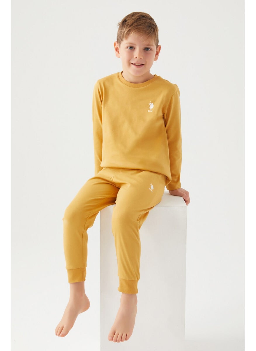 Boys' Two-Piece Set Dark Mustard