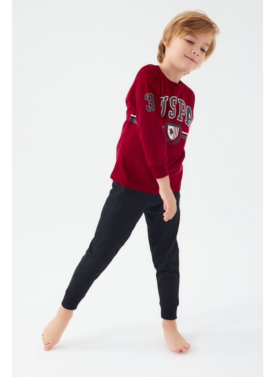 Boys' Two Piece Set Burgundy