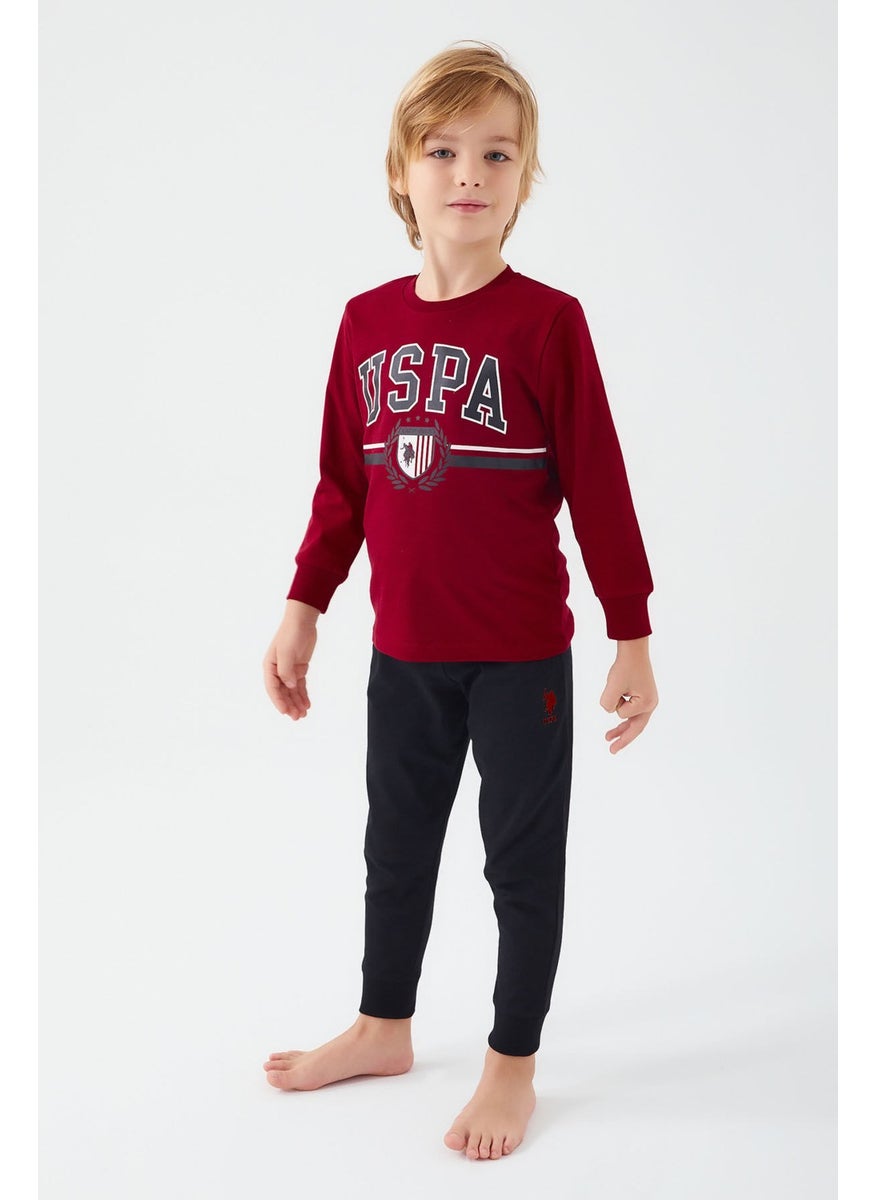 Boys' Two Piece Set Burgundy