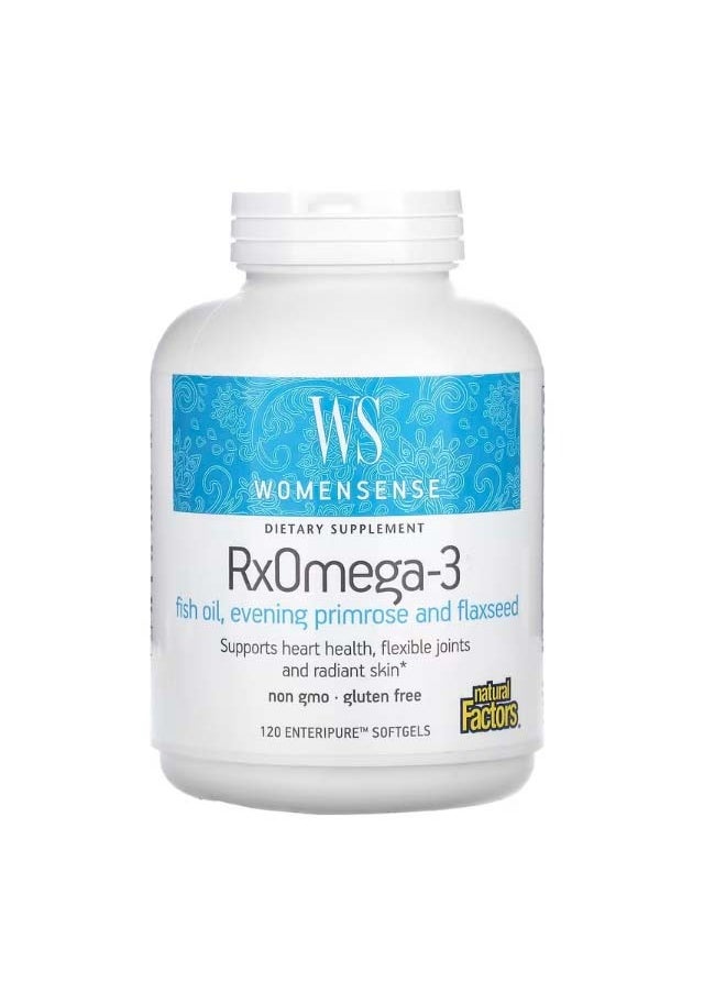 WomenSense RxOmega 3 120 Enteripure Softgels