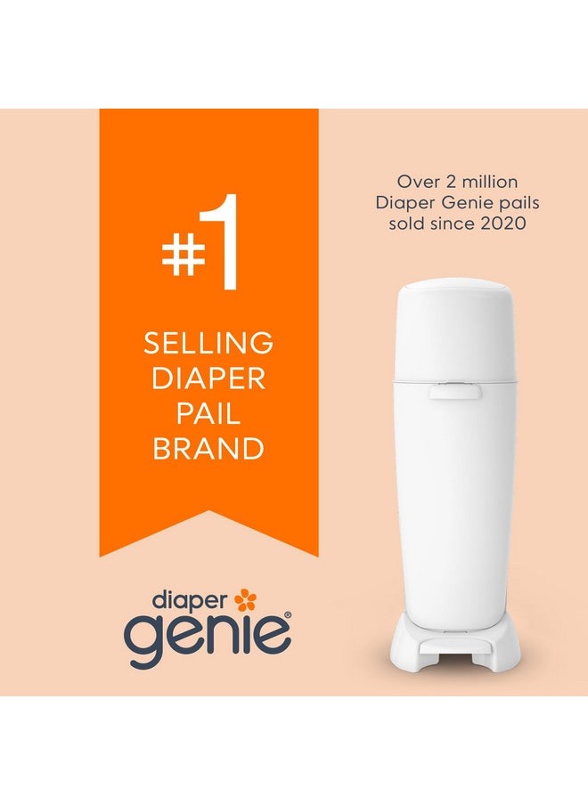 Diaper Genie Bags Refills 270 (Pack of 8) Clean Laundry Scent | Diaper Pail Refills with Max Odor Lock | Holds up to 2160 Newborn Diapers