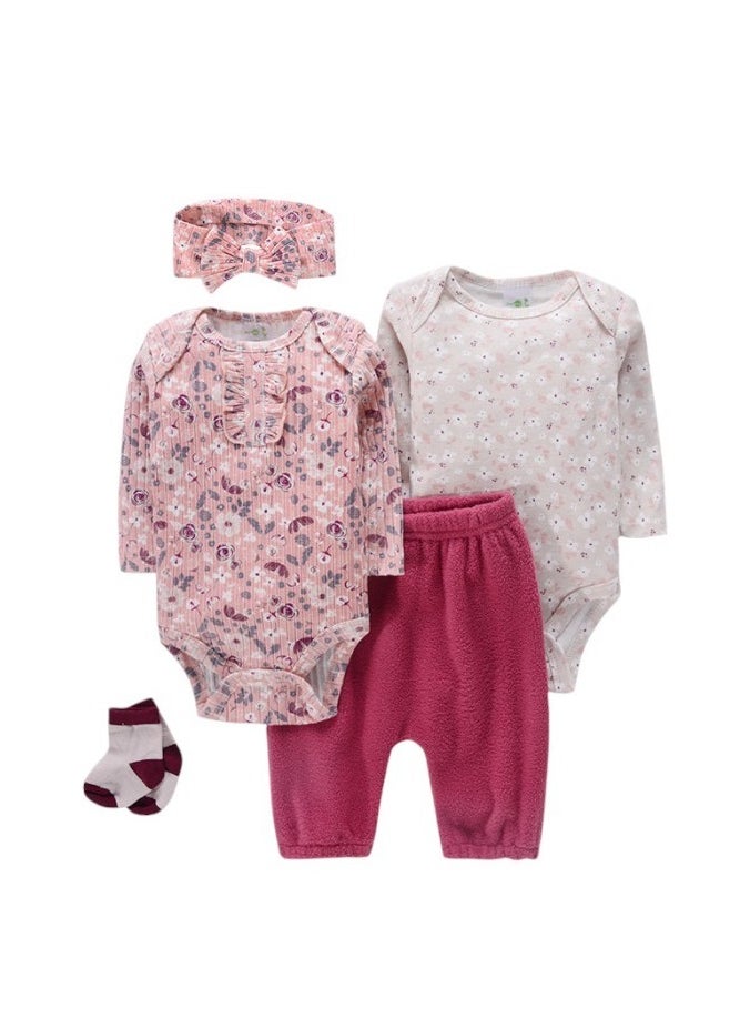 Bambimici Floral Print Long Sleeve Set