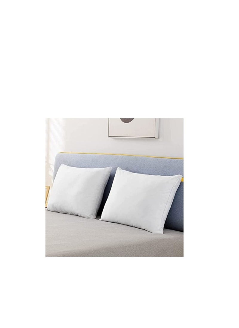 R2R FURNITURE COMFIO 100% Cotton Hotel Pillow Set of 2, Bed Pillows (50x80 cm)