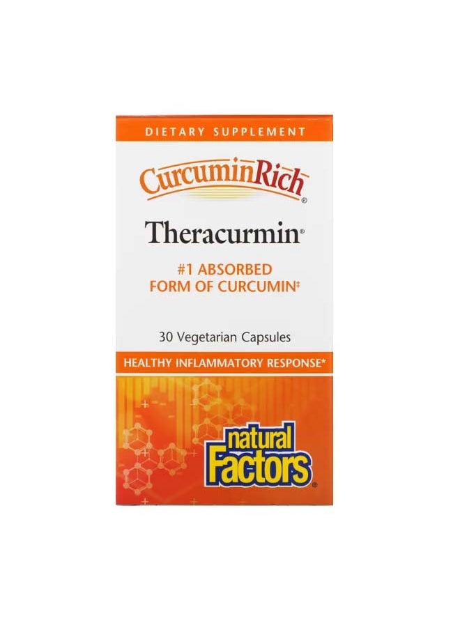 CurcuminRich Theracurmin 30 Vegetarian Capsules