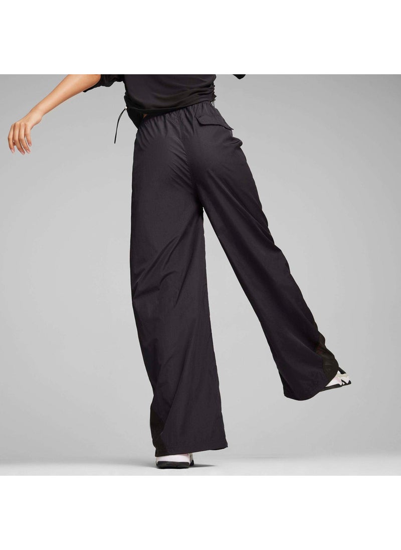 Women's Black Dare To Parachute Pants Black Women's Pants