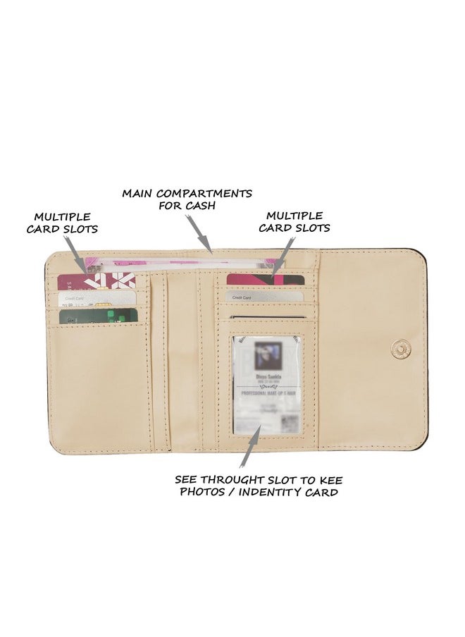 Lavie Women's Safain Trifold Wallet | Ladies Purse Handbag