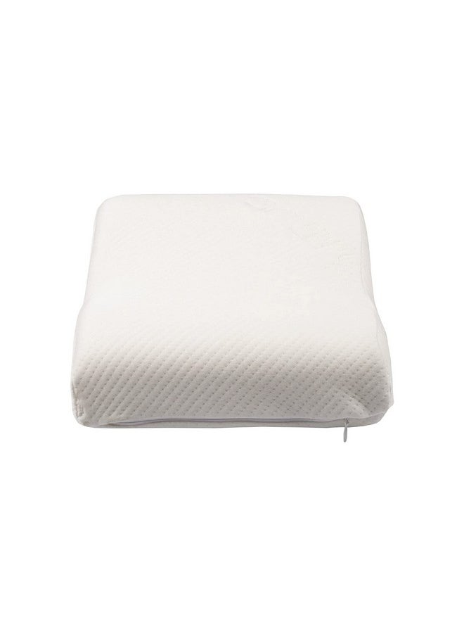 The White Willow White Reveries Memory Foam 1 Piece Mini Contour Travel Pillow with Cover - 12