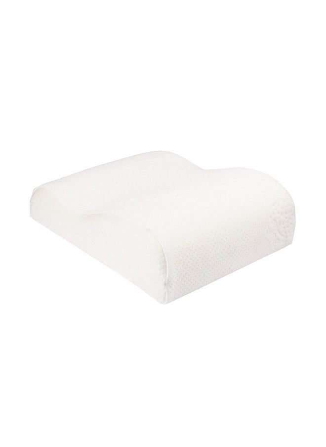 The White Willow White Reveries Memory Foam 1 Piece Mini Contour Travel Pillow with Cover - 12