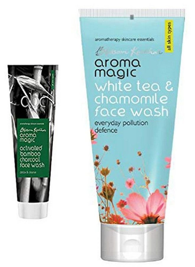 Face Wash 100 Ml (Charcoal) And White Tea And Chamomile Face Wash 100Ml