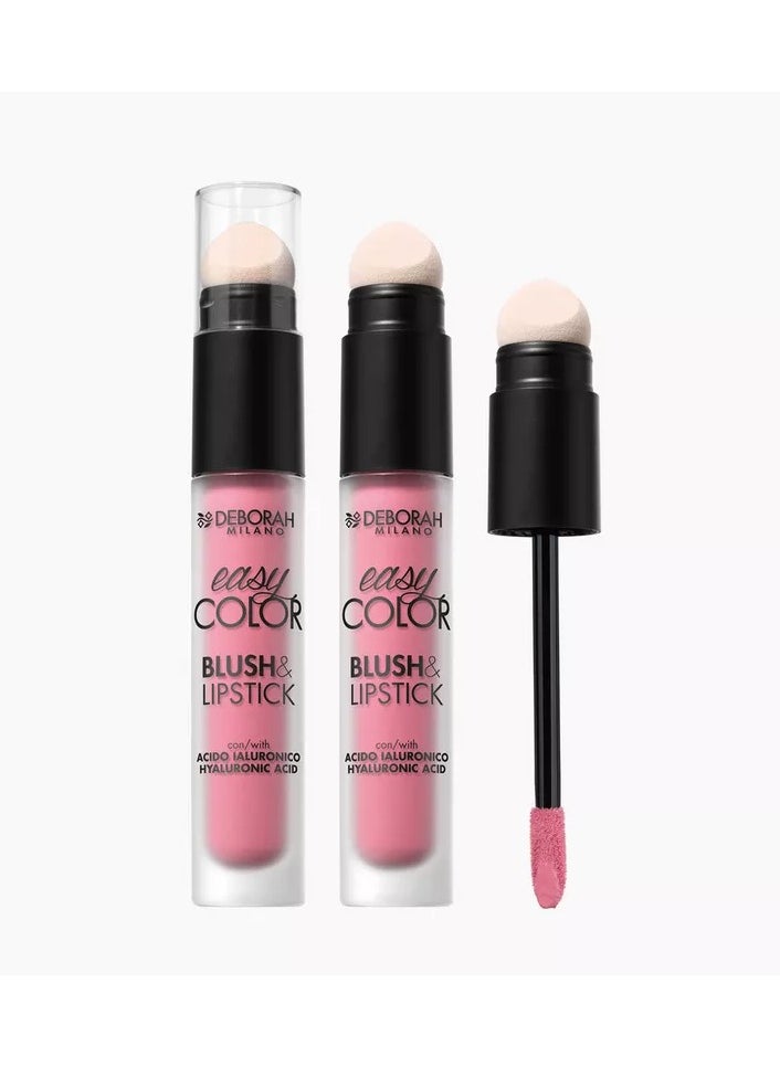 Deborah Easy Color Blush&Lipstick -02 Cold Rose