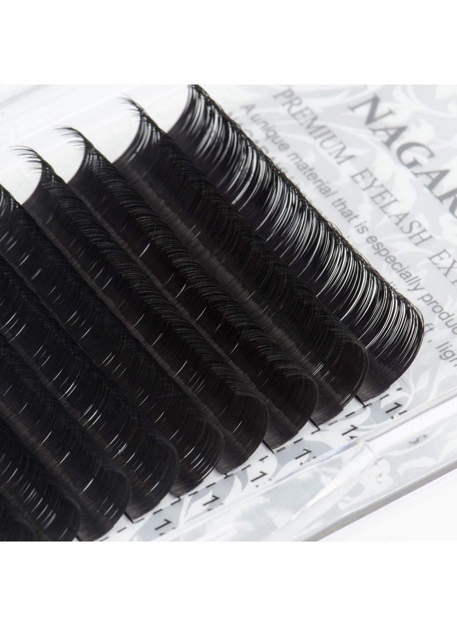 Eyelash Extensions Individual Lashes 0.15Mm B Curl 7-15Mm Mix Tray Classic Matte Black Natural Faux Mink 16 Rows