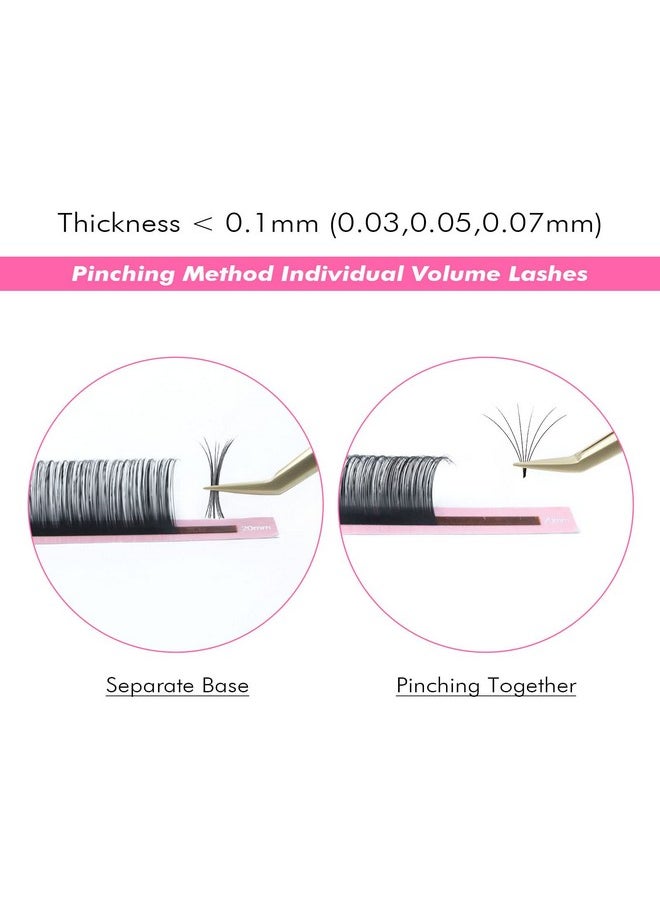 Cashmere Eyelash Extension Classic Lash Extensions 0.03 C Curl 8-15Mm Mixed Tray Individual Volume Lash Extensions Lash Trays For Lash Extensions Supplies Single Eyelash Extensions