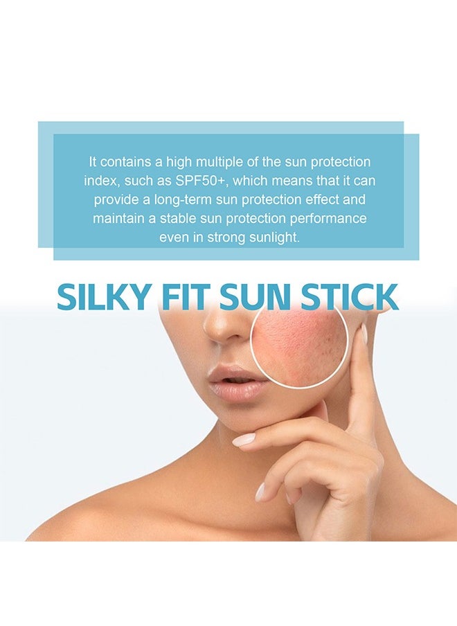 Centella Hyaluric Acid Silky-Fit Sun Stick SPF50+ PA++++， For Anti-Aging Moisturizing Sunscreen Cream