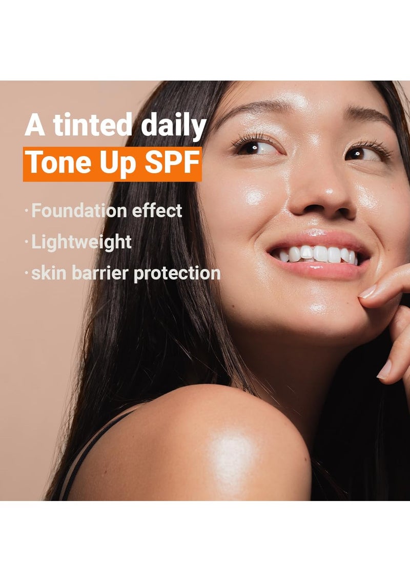 ISNTREE Yam Root Milk Tone Up Sun Cream 50ml, 1.69 fl oz | Moisturizing tinted SPF50+ PA++++ | Natural Coverage | Vegan skincare | Korean Skincare